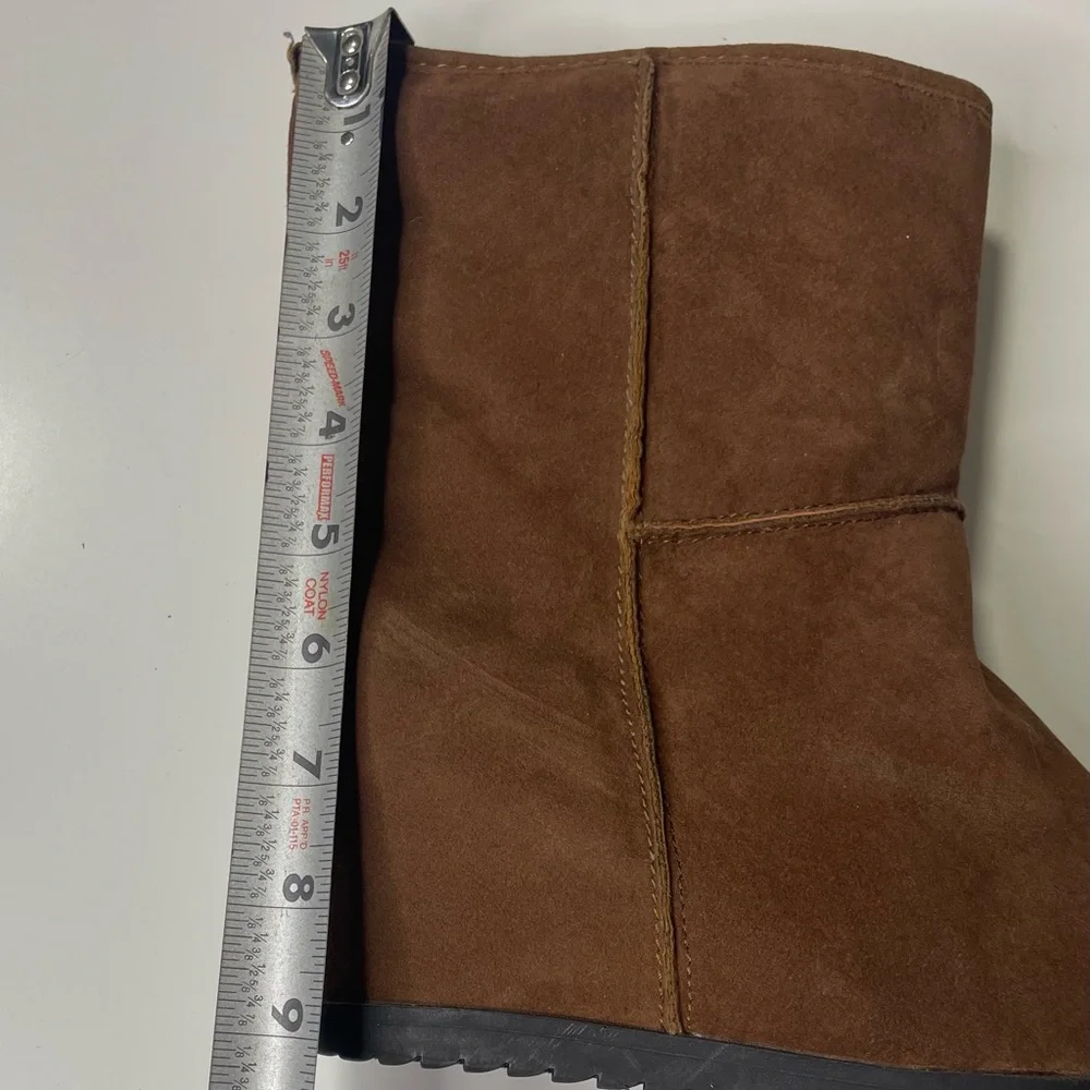 Sugar Brown‎ Suede Wedge Boots